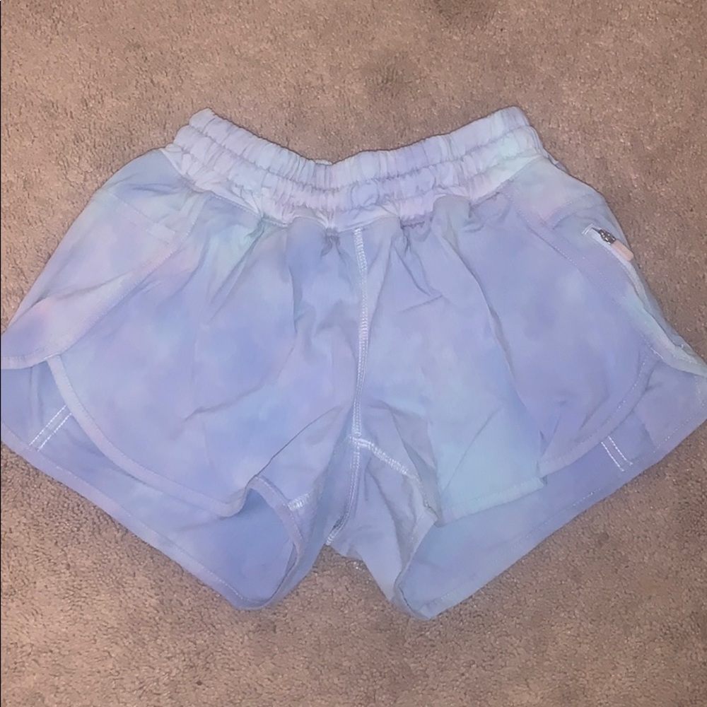 tye dye lulu lemon tracker shorts